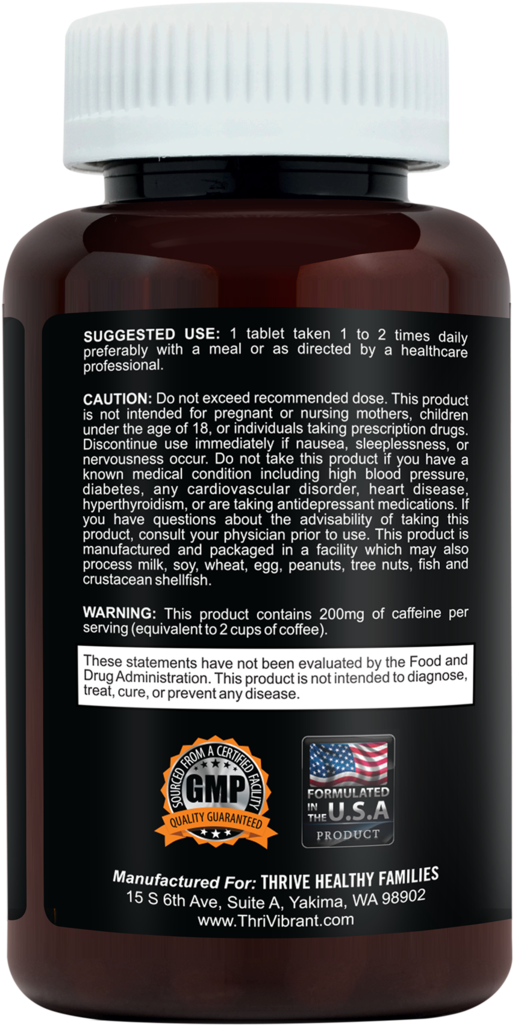 Supplement Bottle Label Design PNG