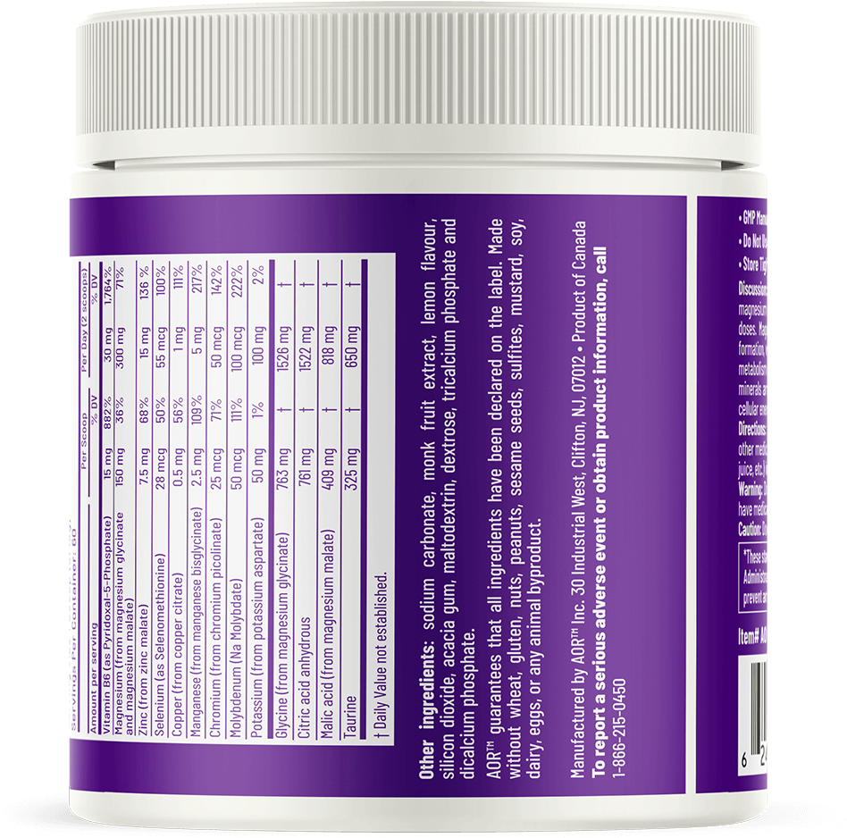 Supplement Nutrition Label PNG