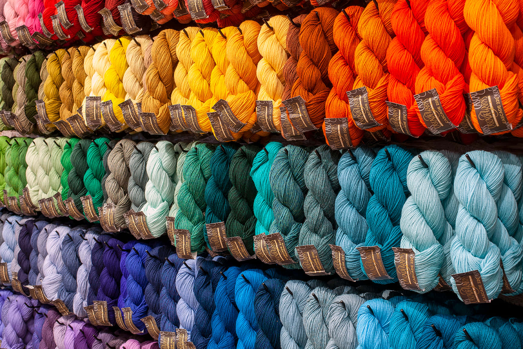 Supplies Of Knitting Yarns Wallpaper