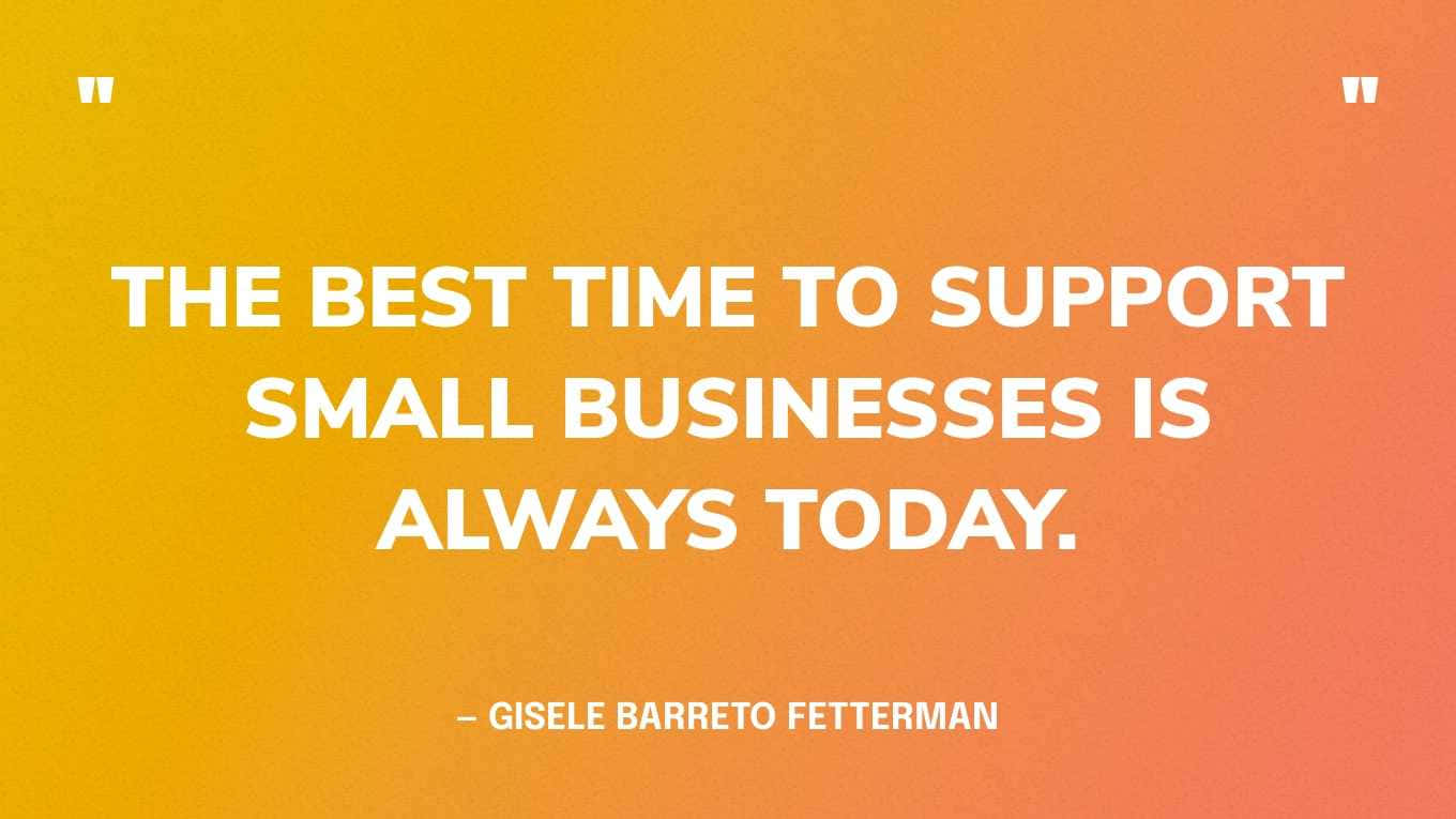 Support Small Businesses Quote Wallpaper