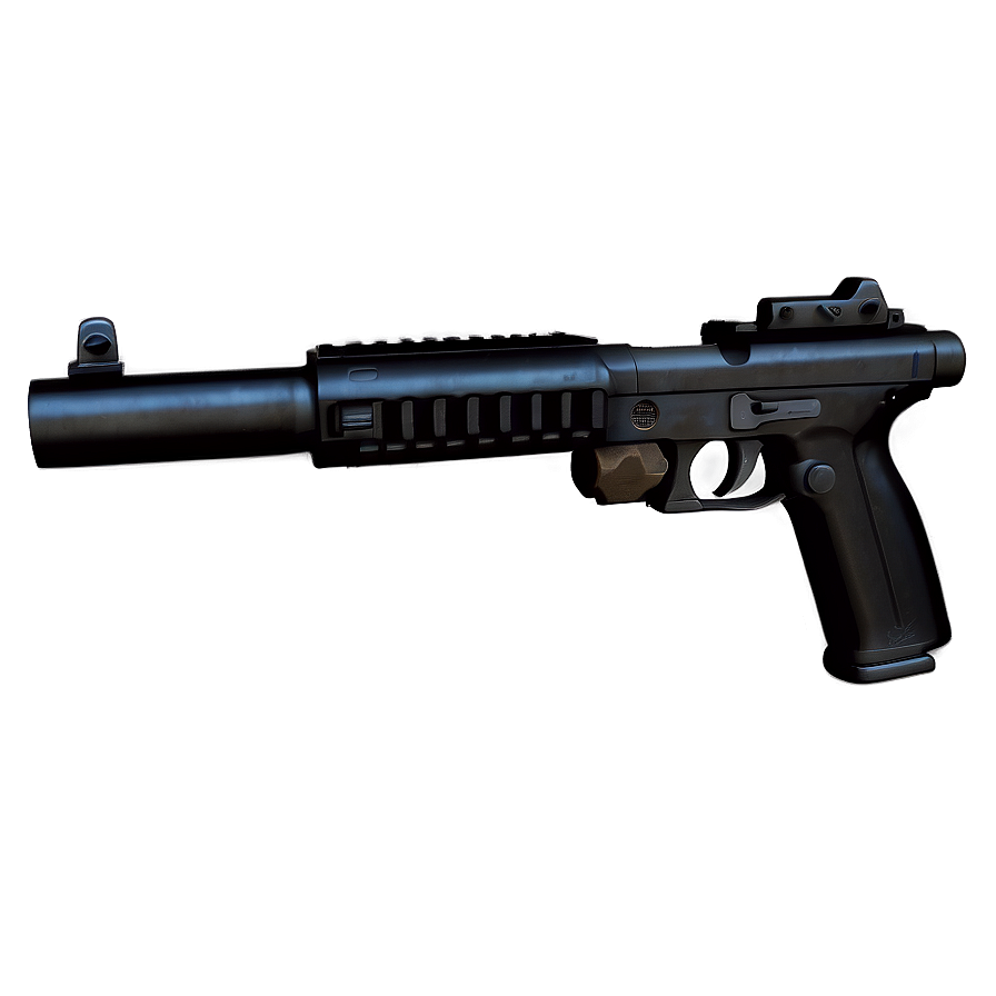 Suppressed Pistol Png 10 PNG