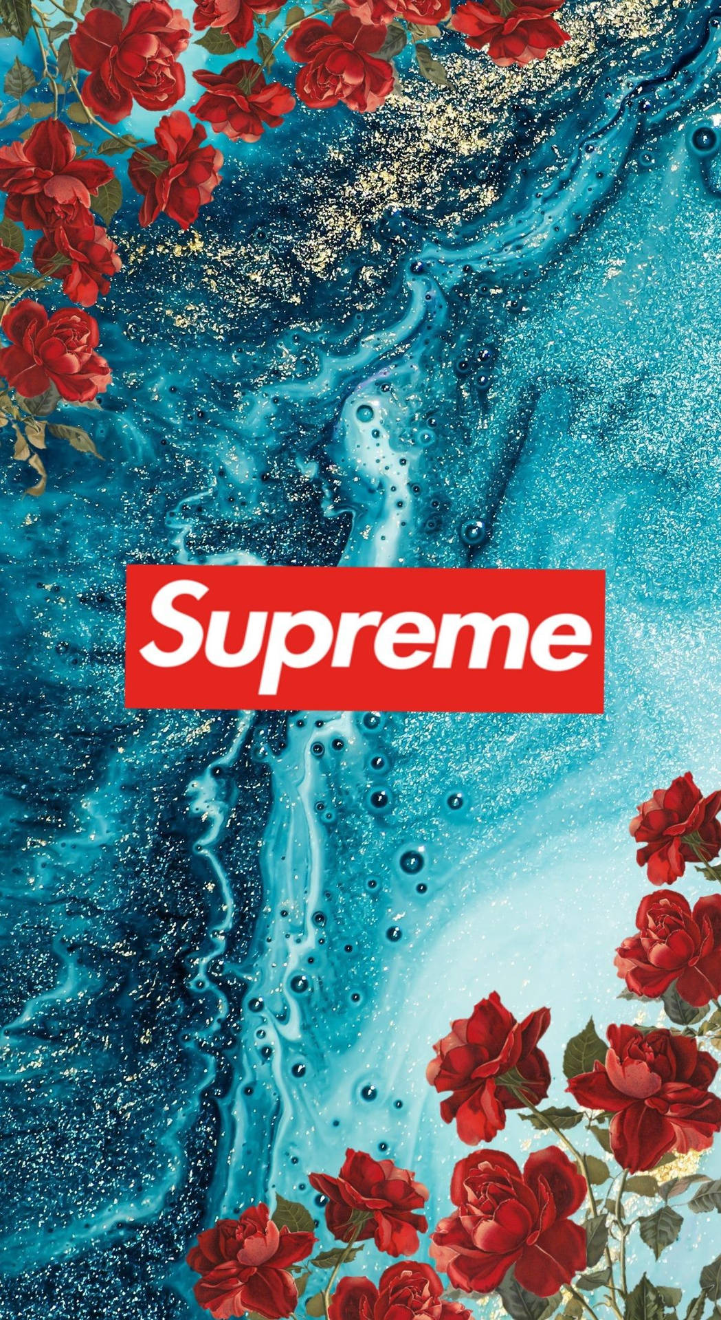 Supreme Aesthetic Floral Soapy Water Wallpaper