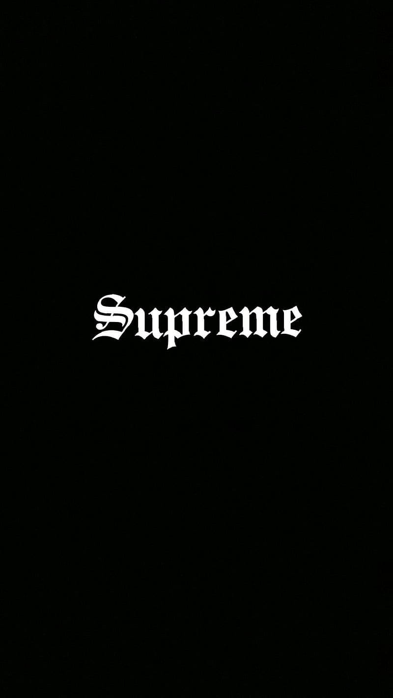 Supreme Aesthetic Gothic Font Wallpaper