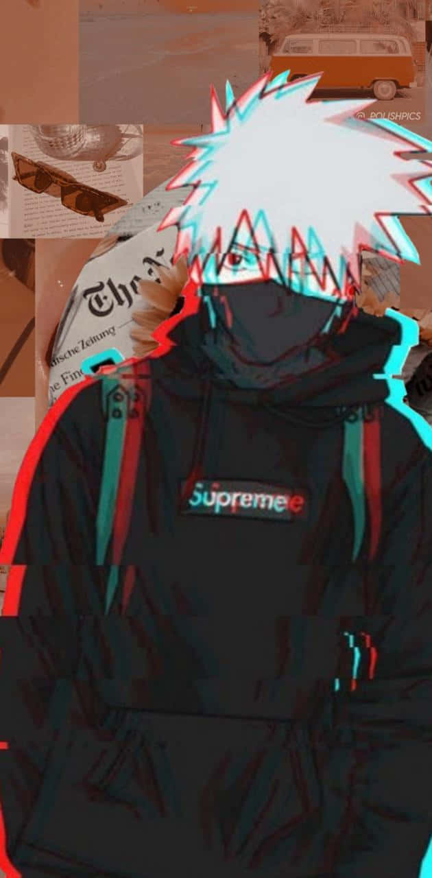 Supreme Anime Stijl Personage Achtergrond