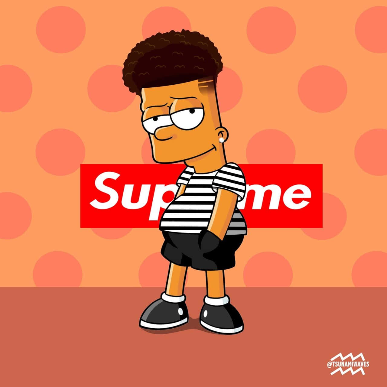 Download Get up to No Good in Style with Supreme Bart Simpson Wallpaper ...