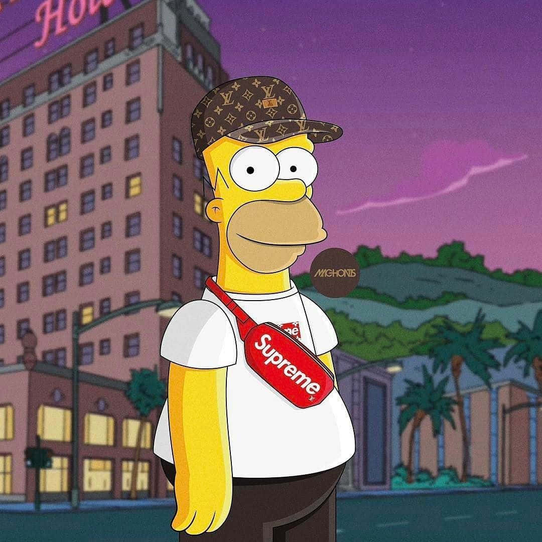 Supremopapà Di Bart Simpson Sfondo
