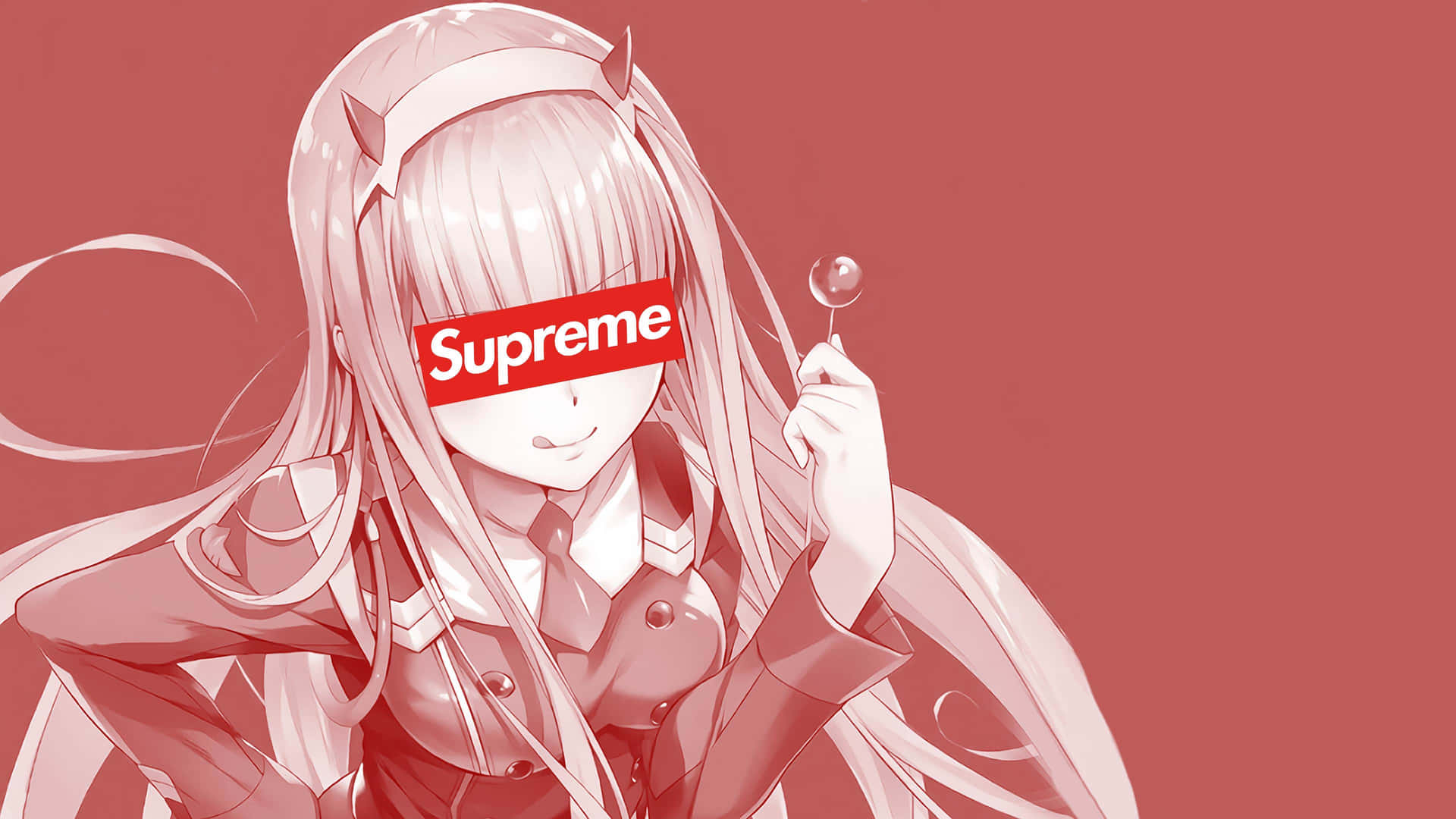 Supreme Gekmerkte Anime Personage Achtergrond