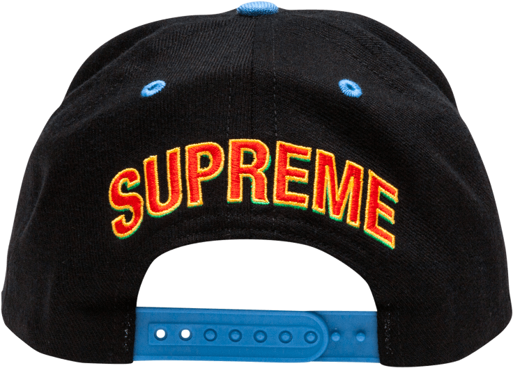 Supreme Branded Black Cap PNG