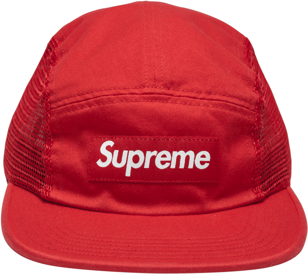 Supreme Branded Red Cap PNG