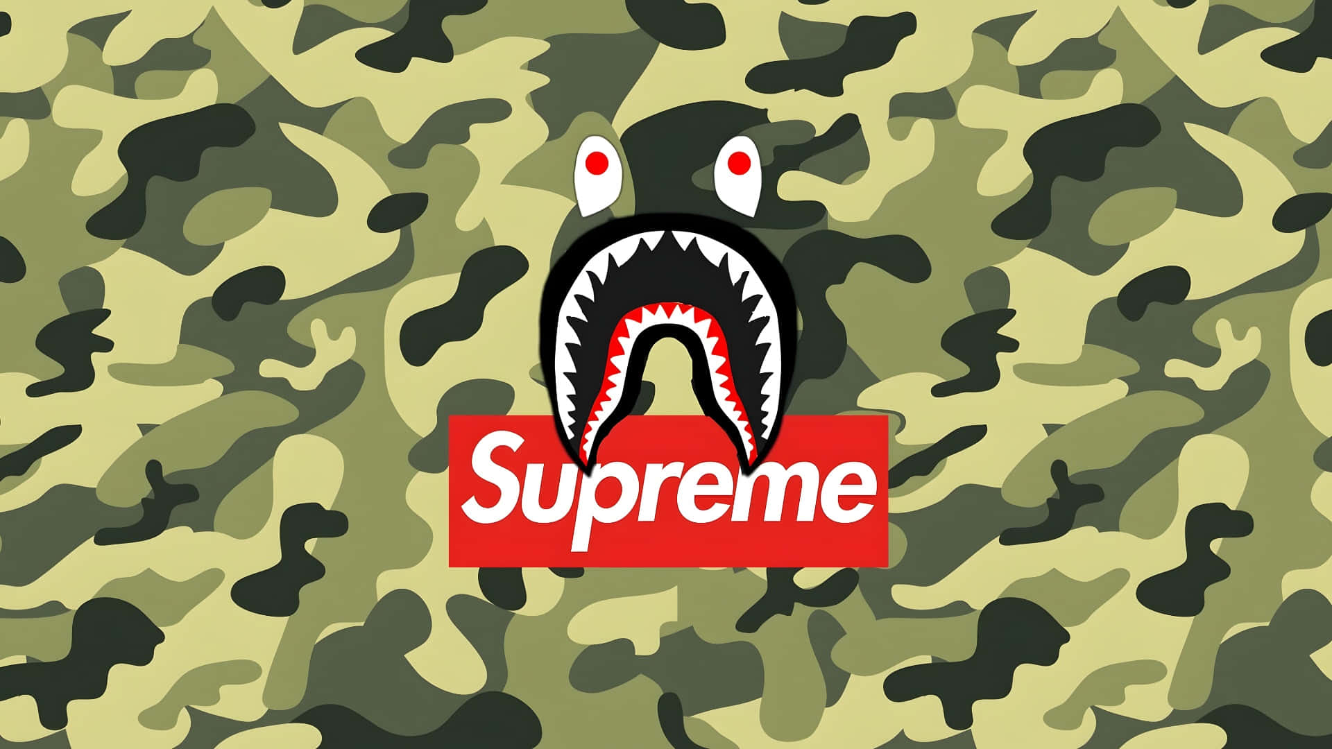 Supreme Camo Haj Rygsæk Wallpaper