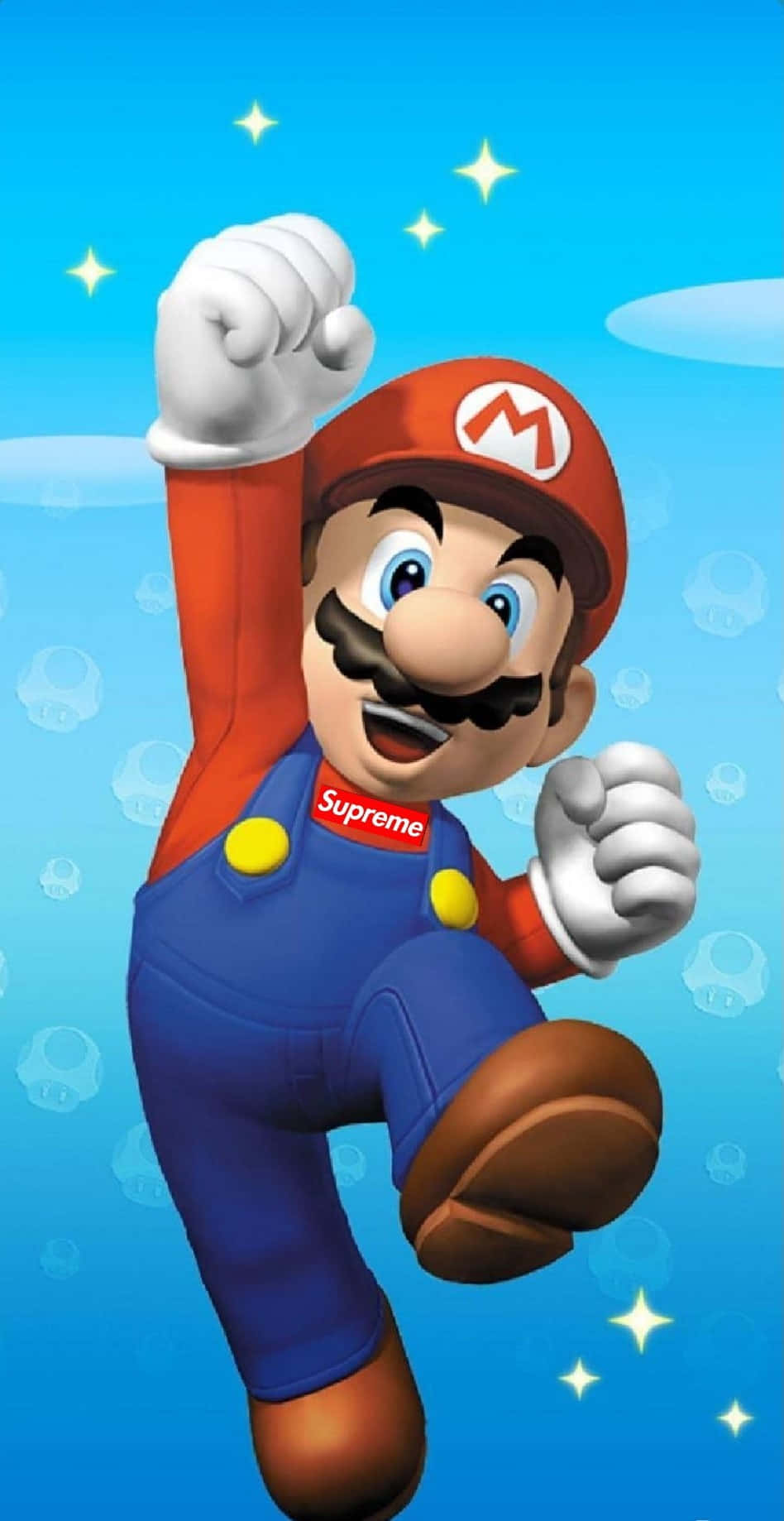 Super Mario Supreme Cartoon Wallpaper