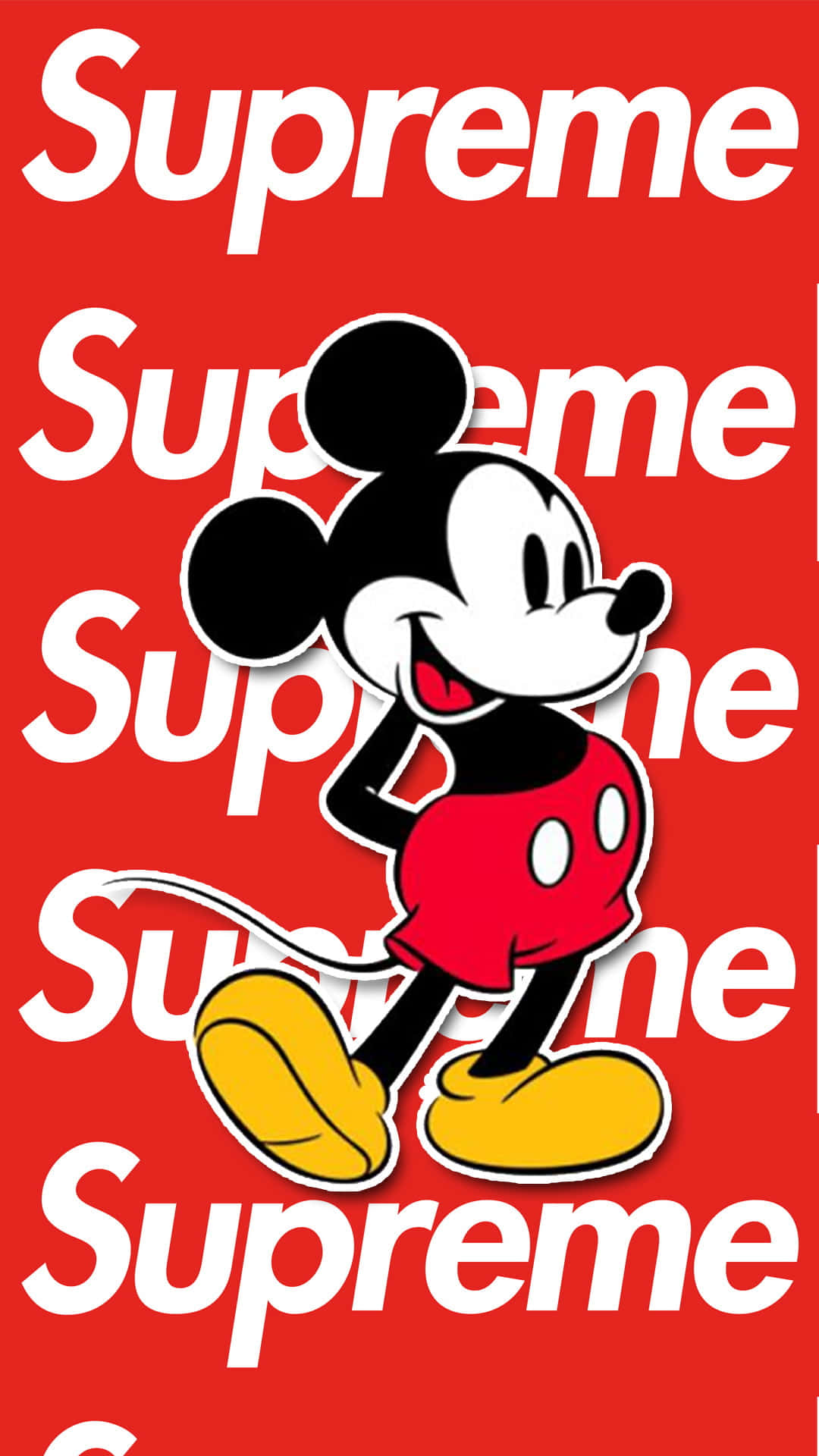 Mickey Mouse Supreme Cartoon Wallpaper