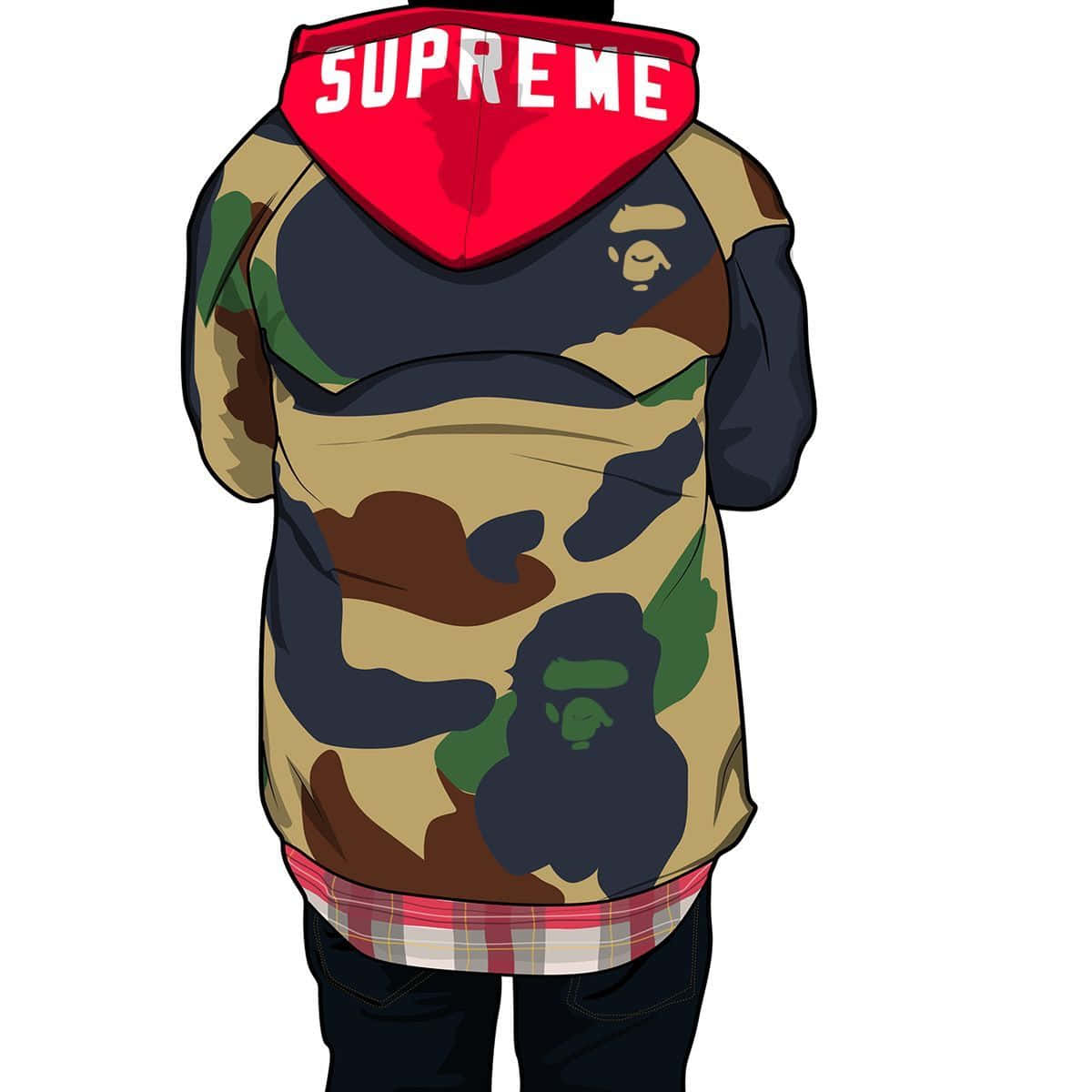 Show Off Your Style with Supreme Cartoon Wallpaper