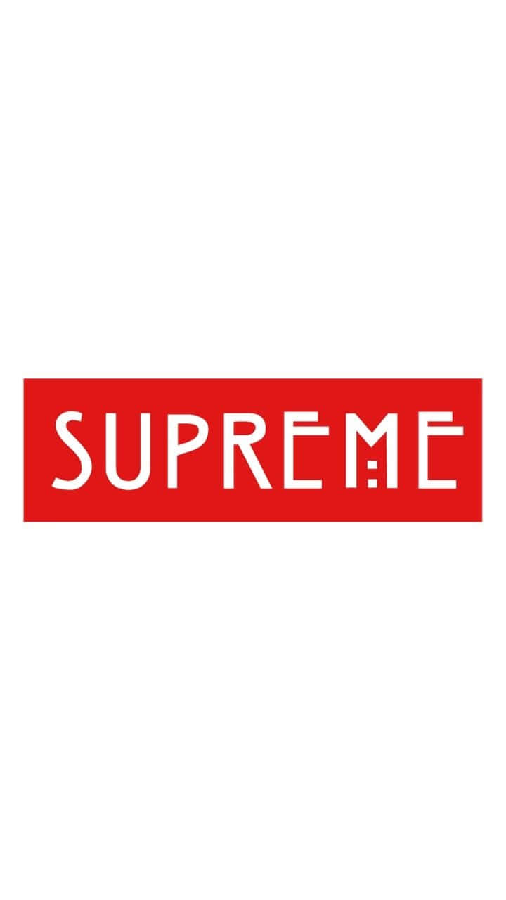 Make a statement with Supreme's sleek and edgy iPhone design Wallpaper