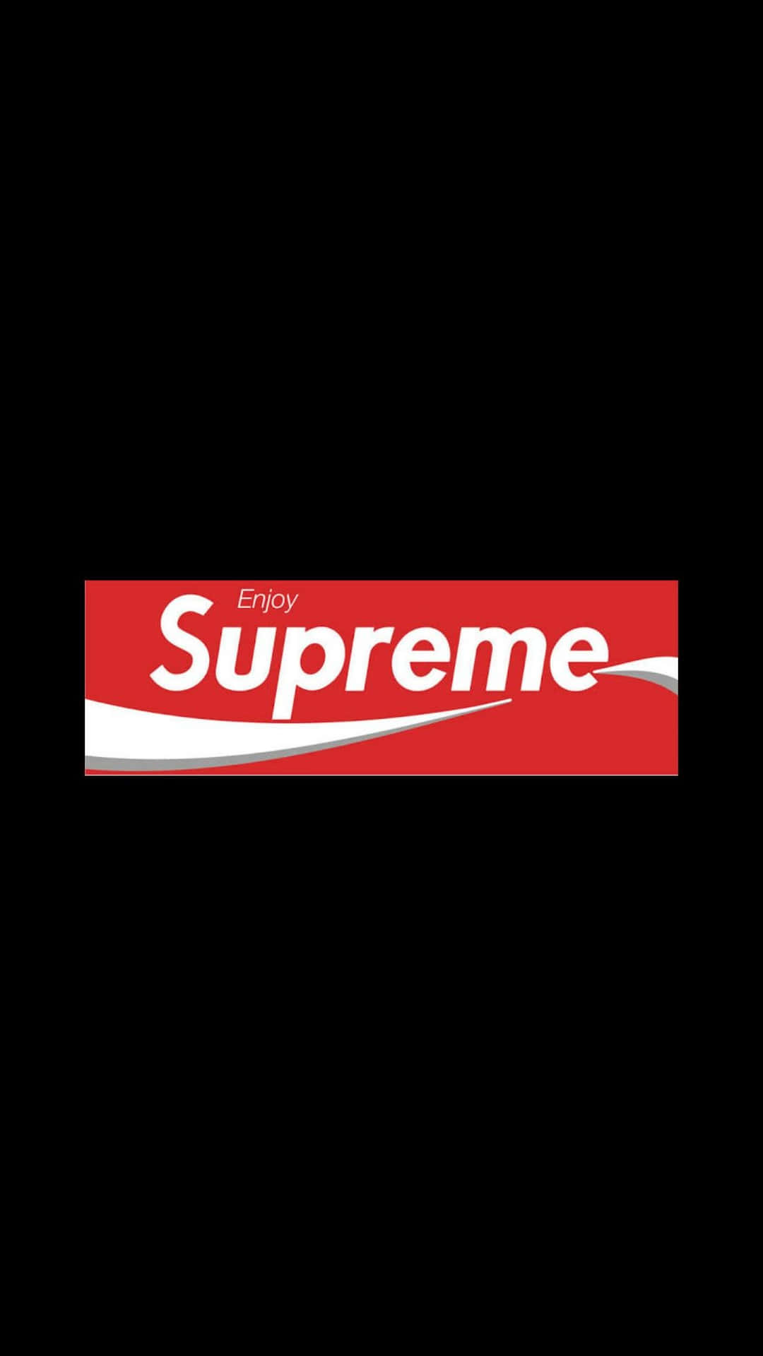 Fashion In Harmony With Technology - Supreme Iphone Wallpaper