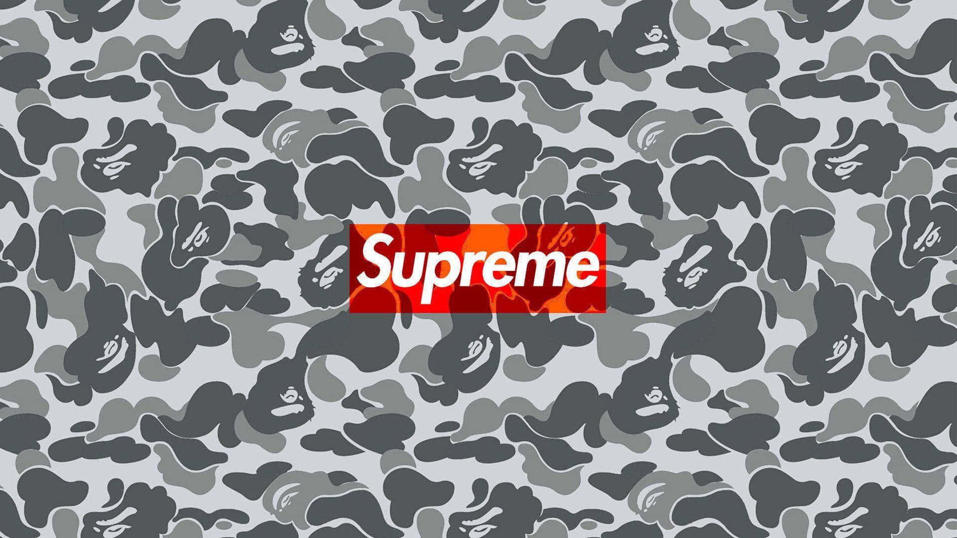 Supreme Logo - Genkendt øjeblikkeligt over hele verden Wallpaper