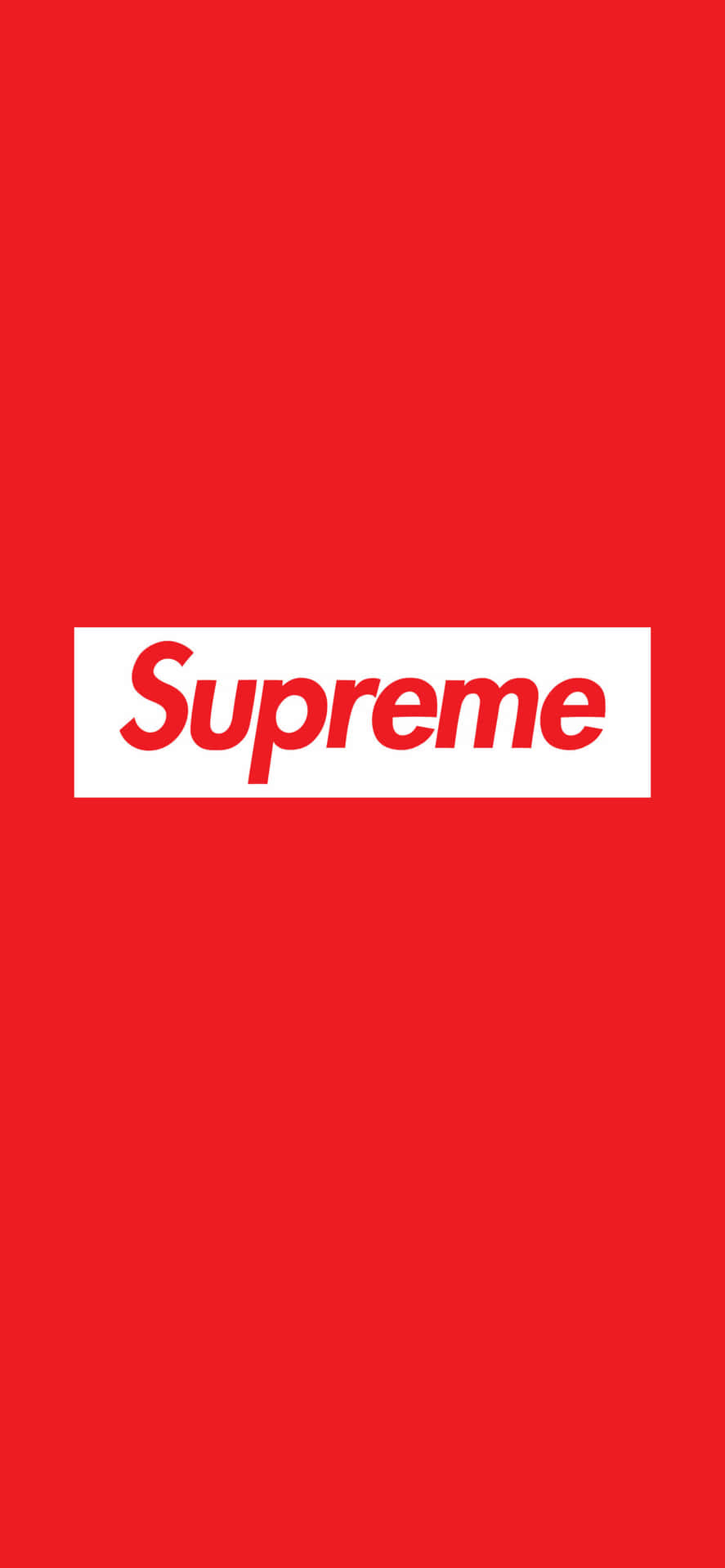 Stærk og ren Supreme Logo Wallpaper