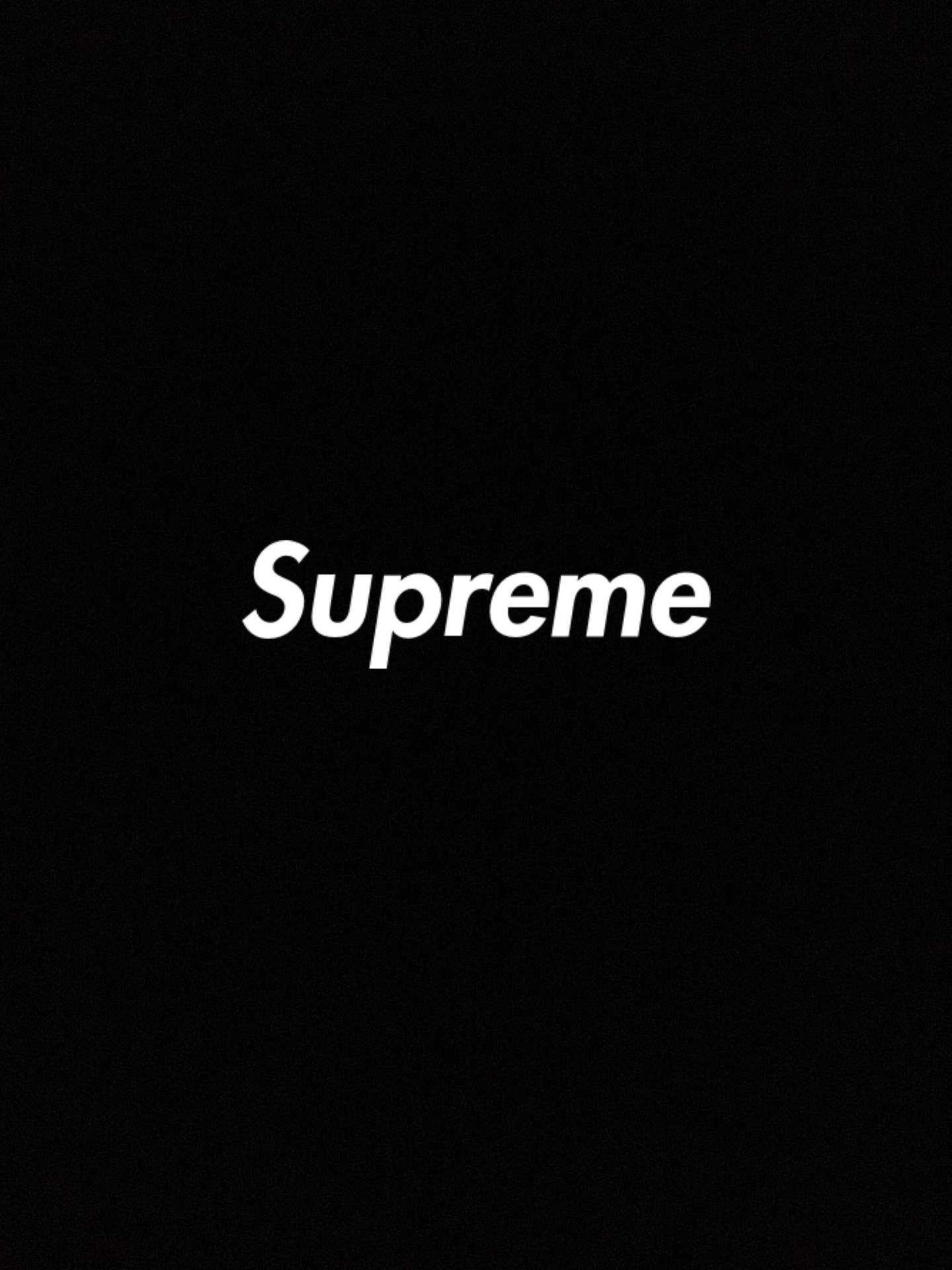 Supreme Logo Cool Black Background