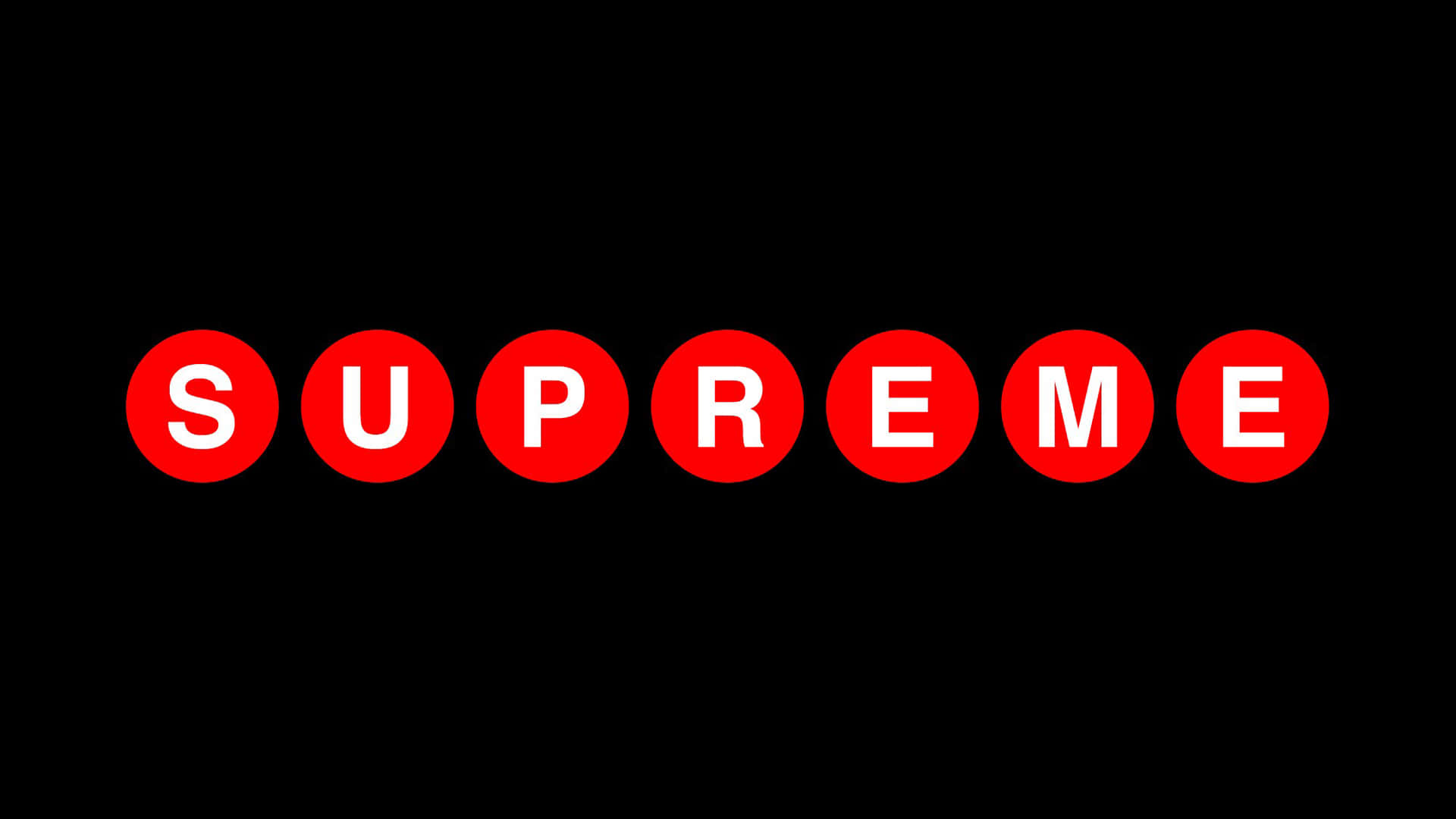 Oicônico Logotipo Da Supreme. Papel de Parede
