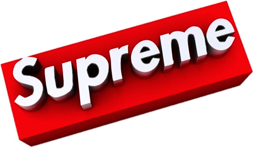 Supreme Logo3 D Rendering PNG