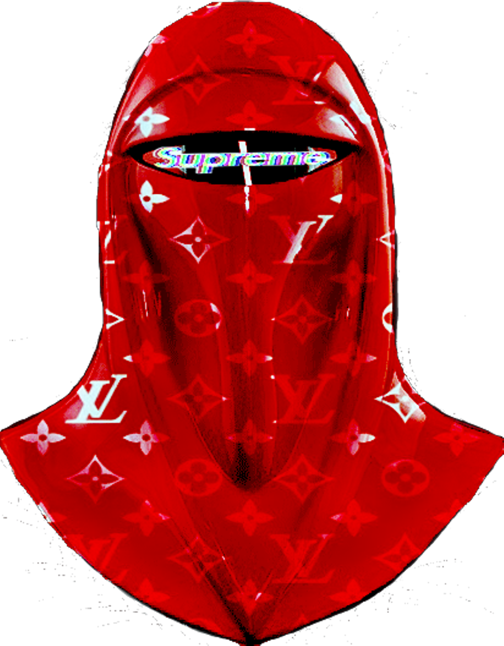 Supreme Louis Vuitton Hooded Figure PNG