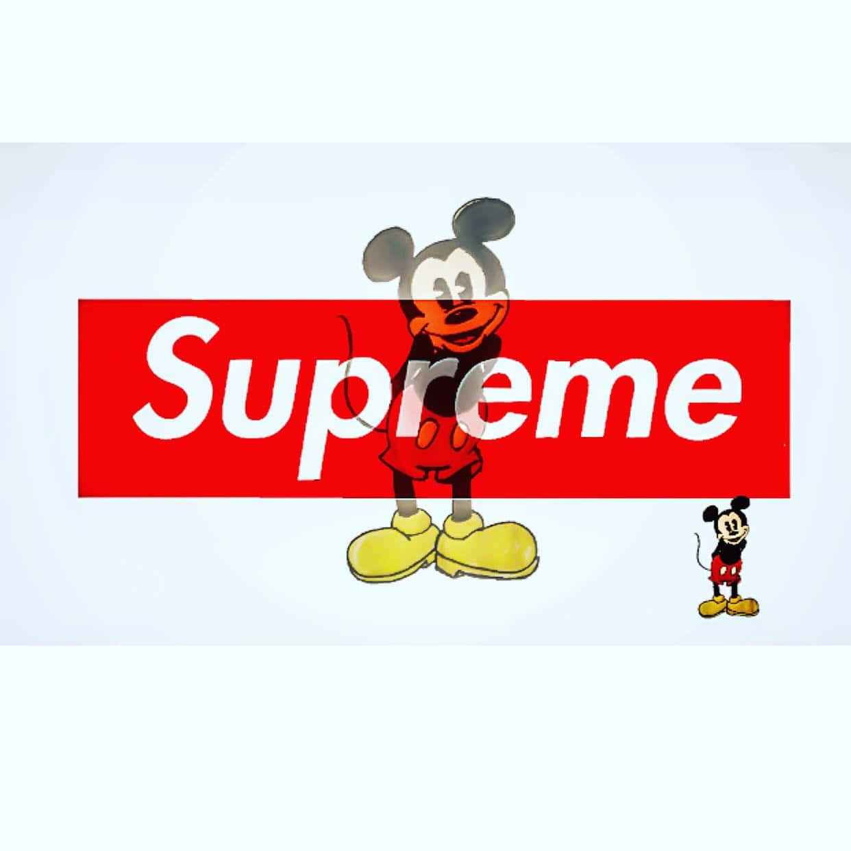 Supreme x Mickey Mouse - Style Has No Limits Wallpaper