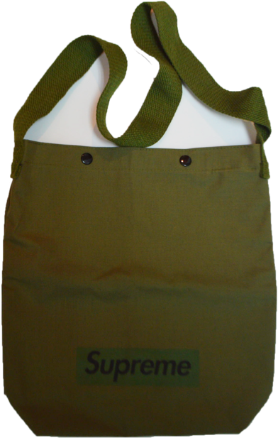 Supreme Olive Green Tote Bag PNG