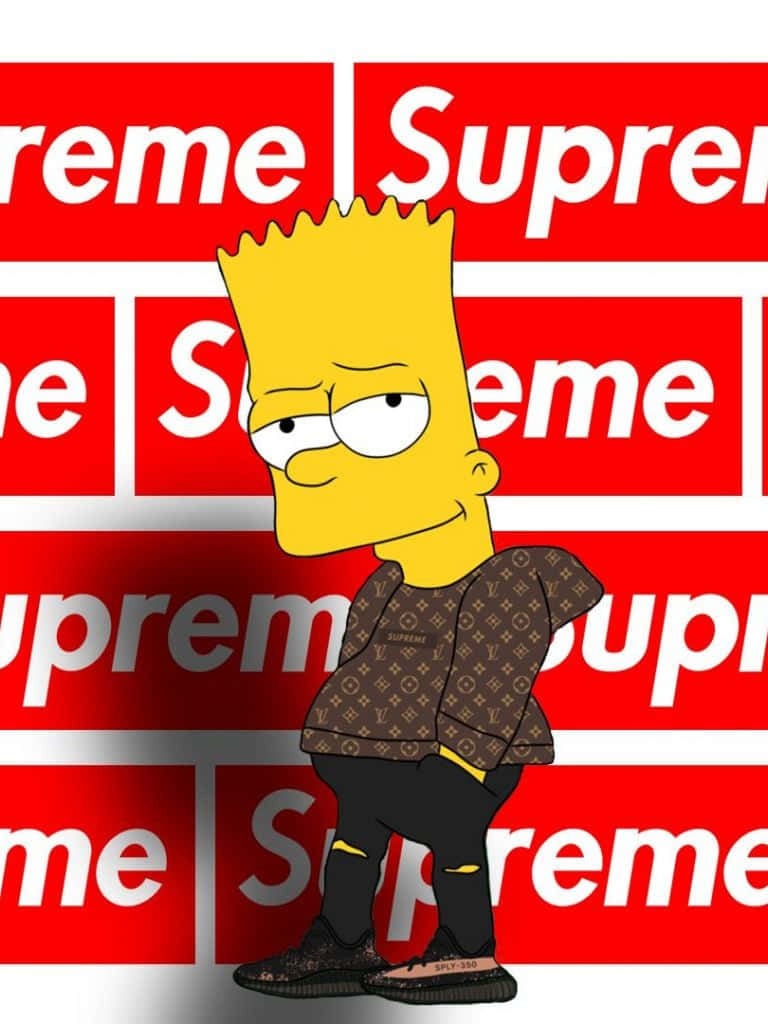 Fear No One In A Homer Simpson Supreme Tee Wallpaper
