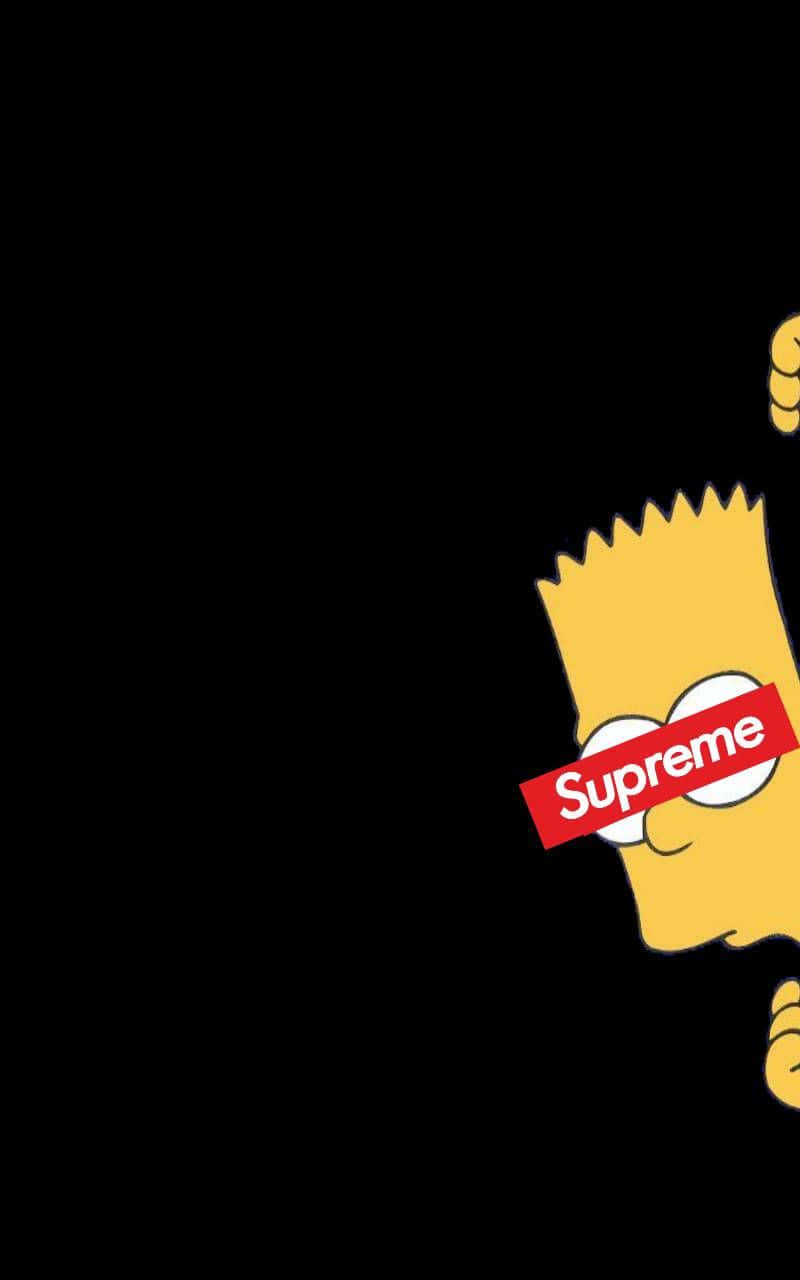 Heimlichschleicht Sich Der Supreme Bart Simpson Wallpaper