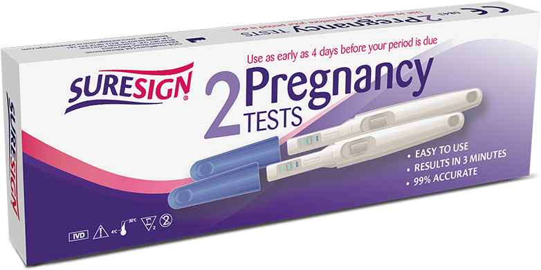 Suresign Pregnancy Tests Pack PNG