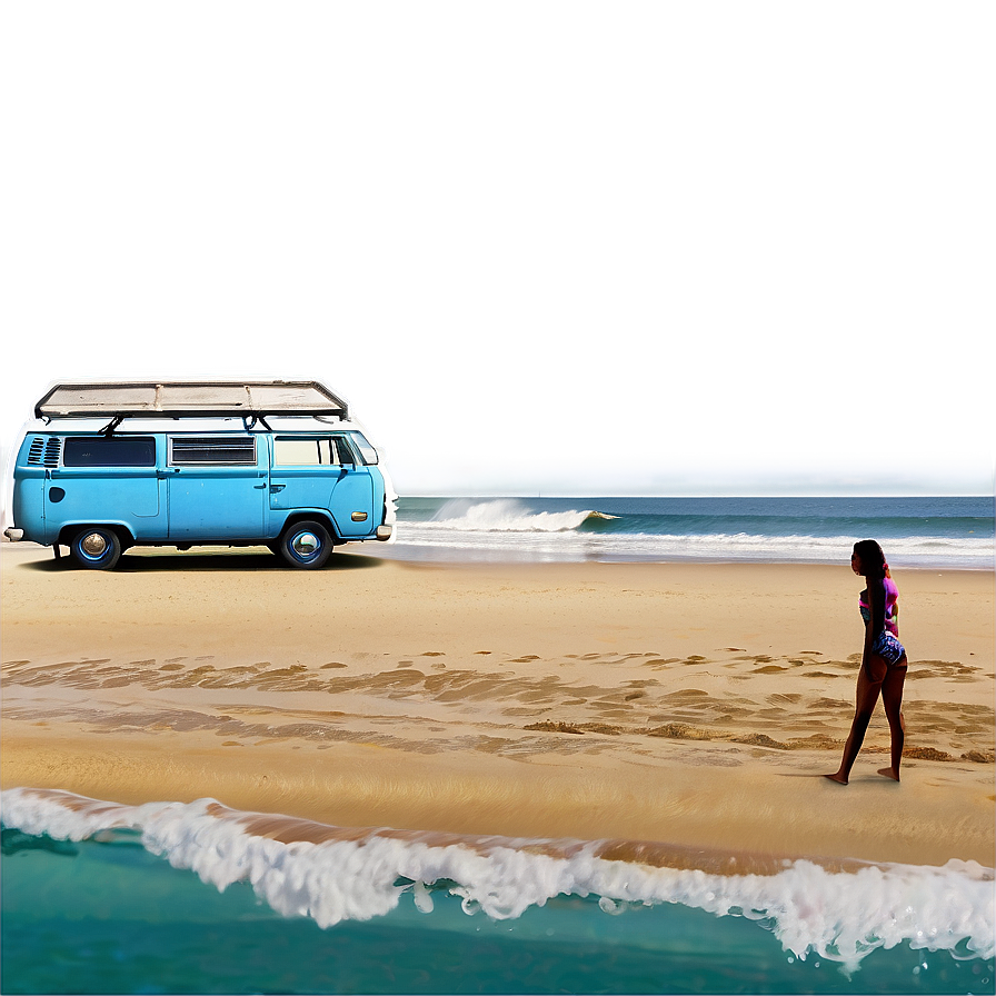 Surf Van Beach Life Png Wng PNG