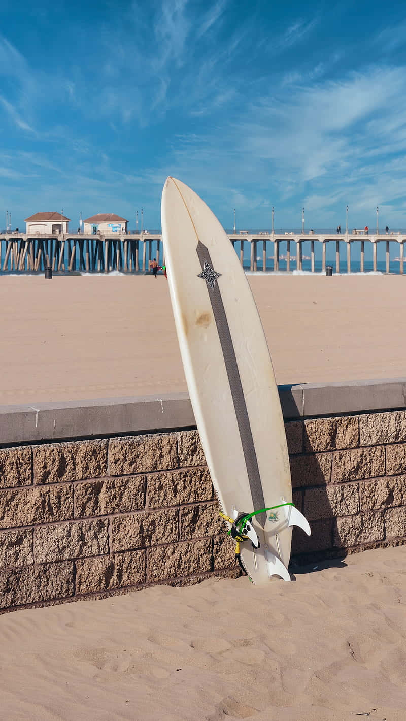 Surfboard Blue Sky Wallpaper