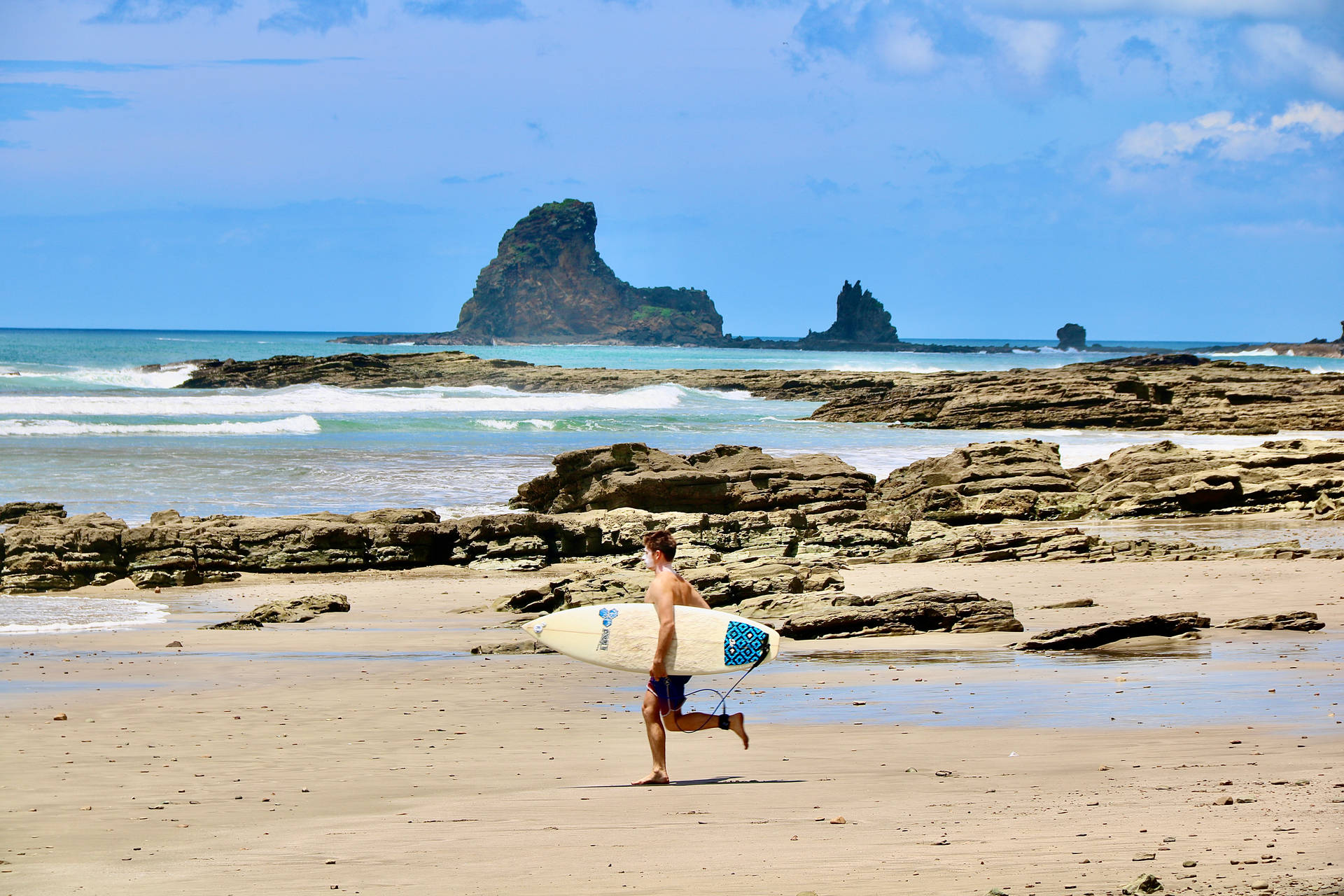 Surfer på Nicaragua-øen Wallpaper