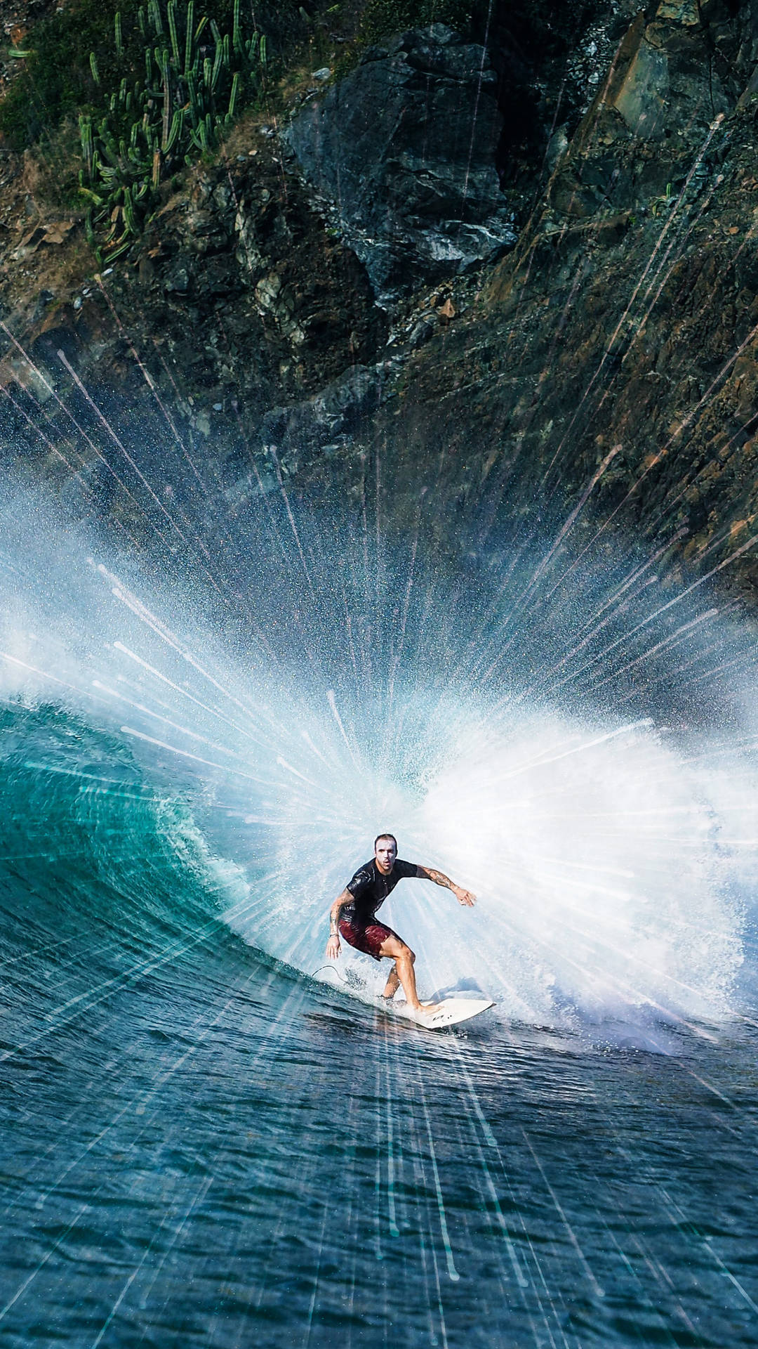 Surfing 1440 X 2560 Wallpaper