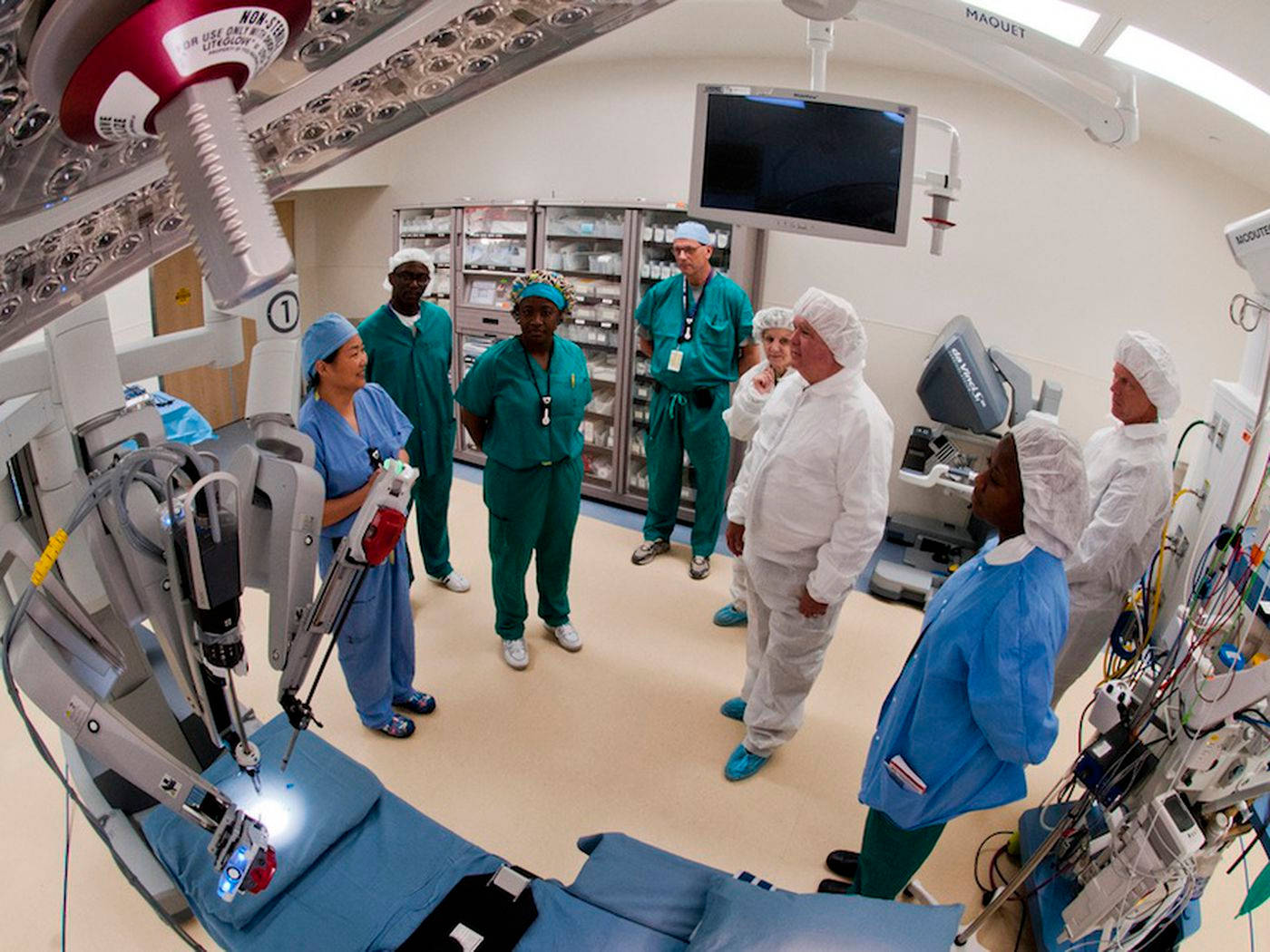 Squadradi Chirurghi Riunione Preliminare All'operazione Sfondo