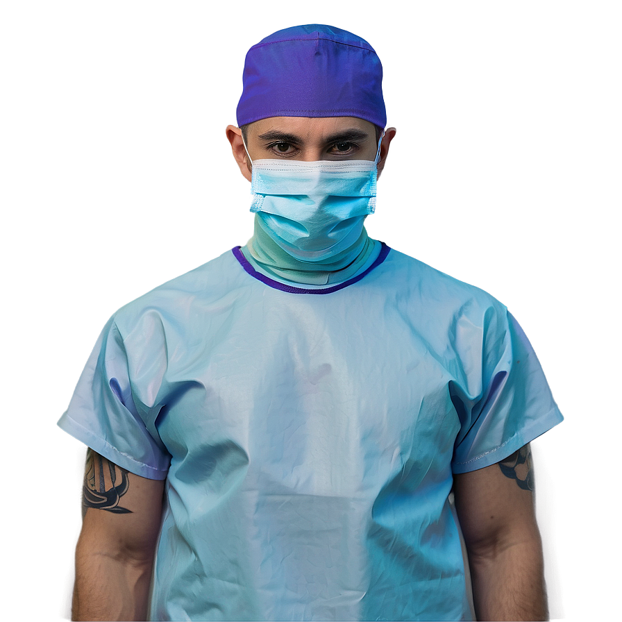 Surgical Mask And Cap Png 06252024 PNG