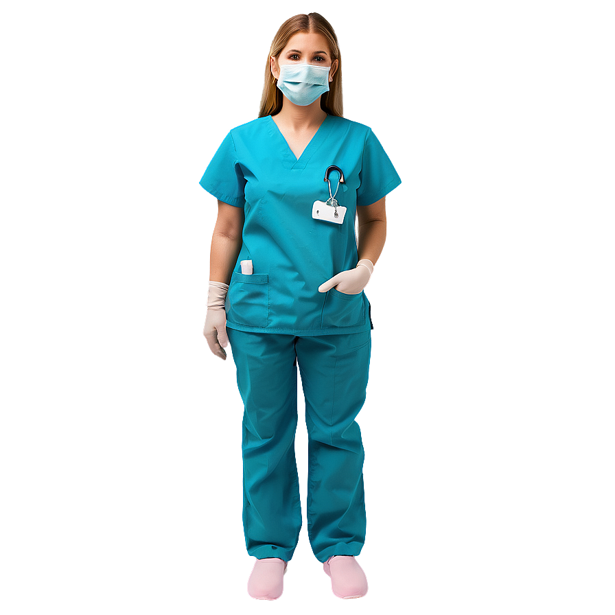 Download Surgical Nurse In Scrubs Png 41 | Wallpapers.com
