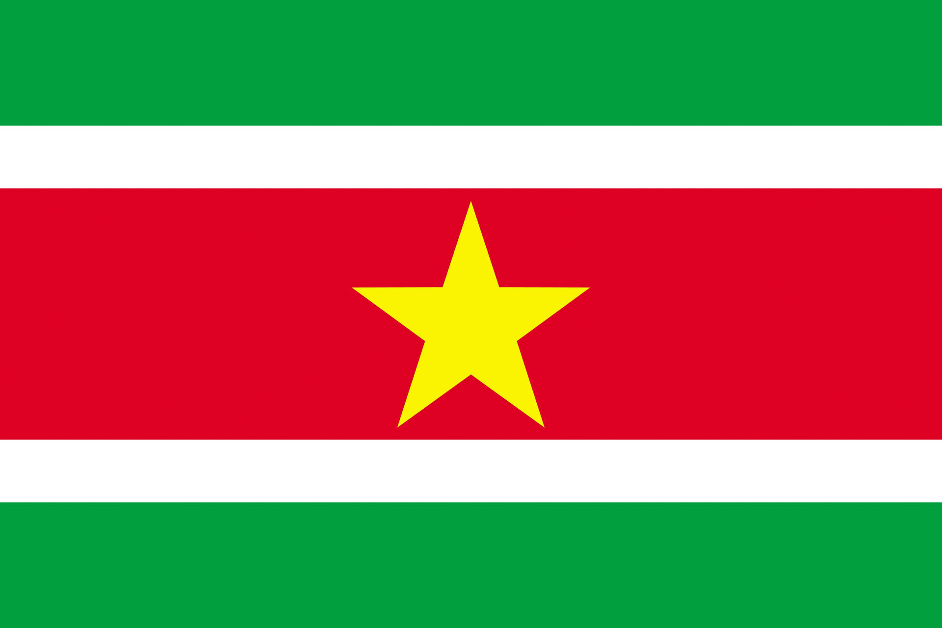 Surinam Nation Flag Wallpaper