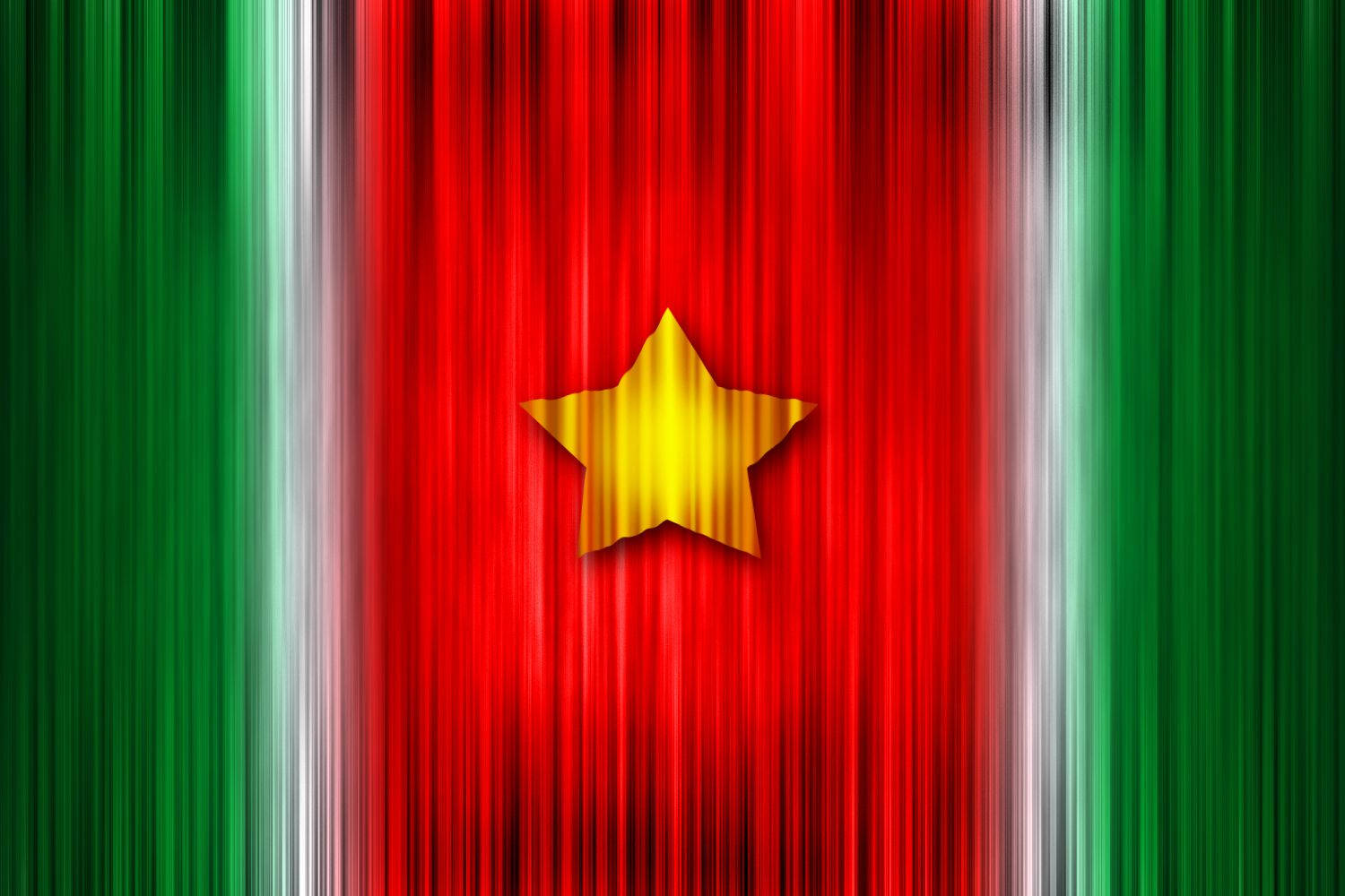Surinam National Flag Kunstværk Wallpaper