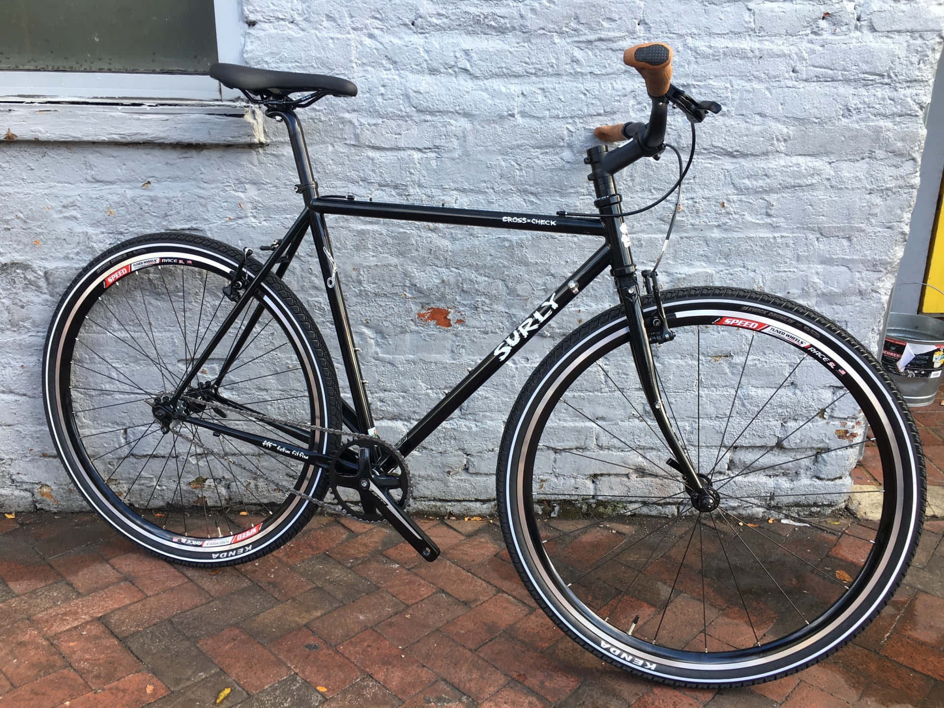 Surly Cross Check With Brown Handles Wallpaper