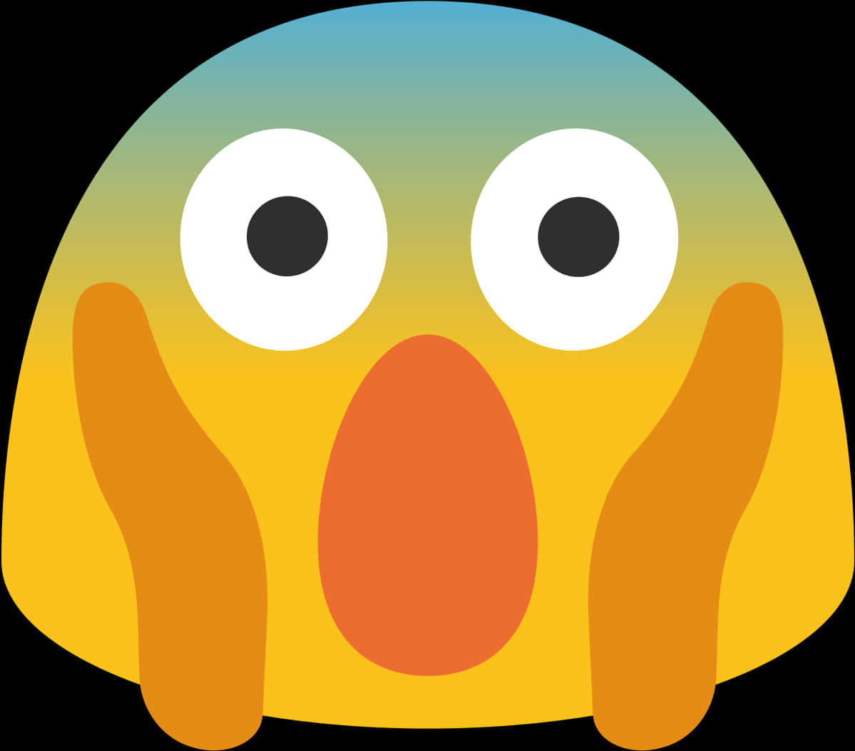 Surprised Cartoon Face Graphic PNG