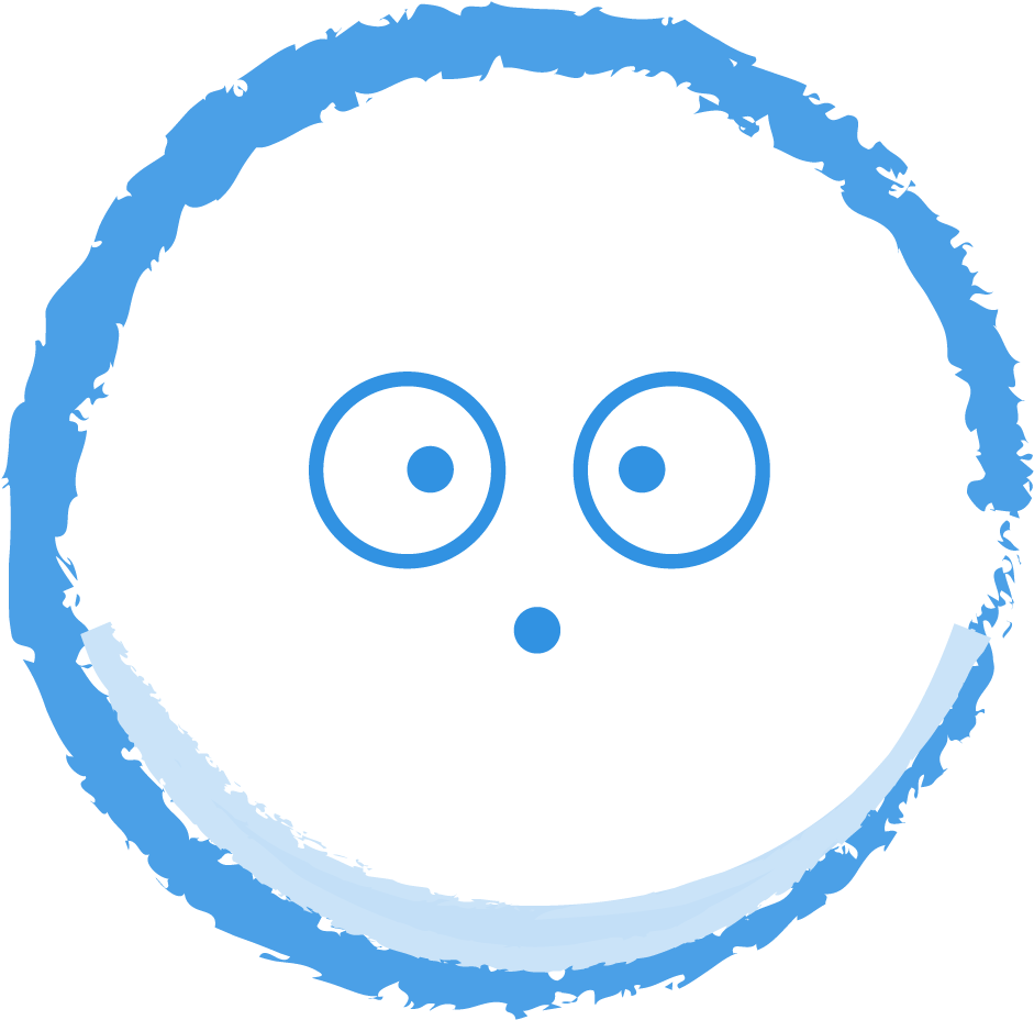 Surprised Cartoon Face Graphic PNG