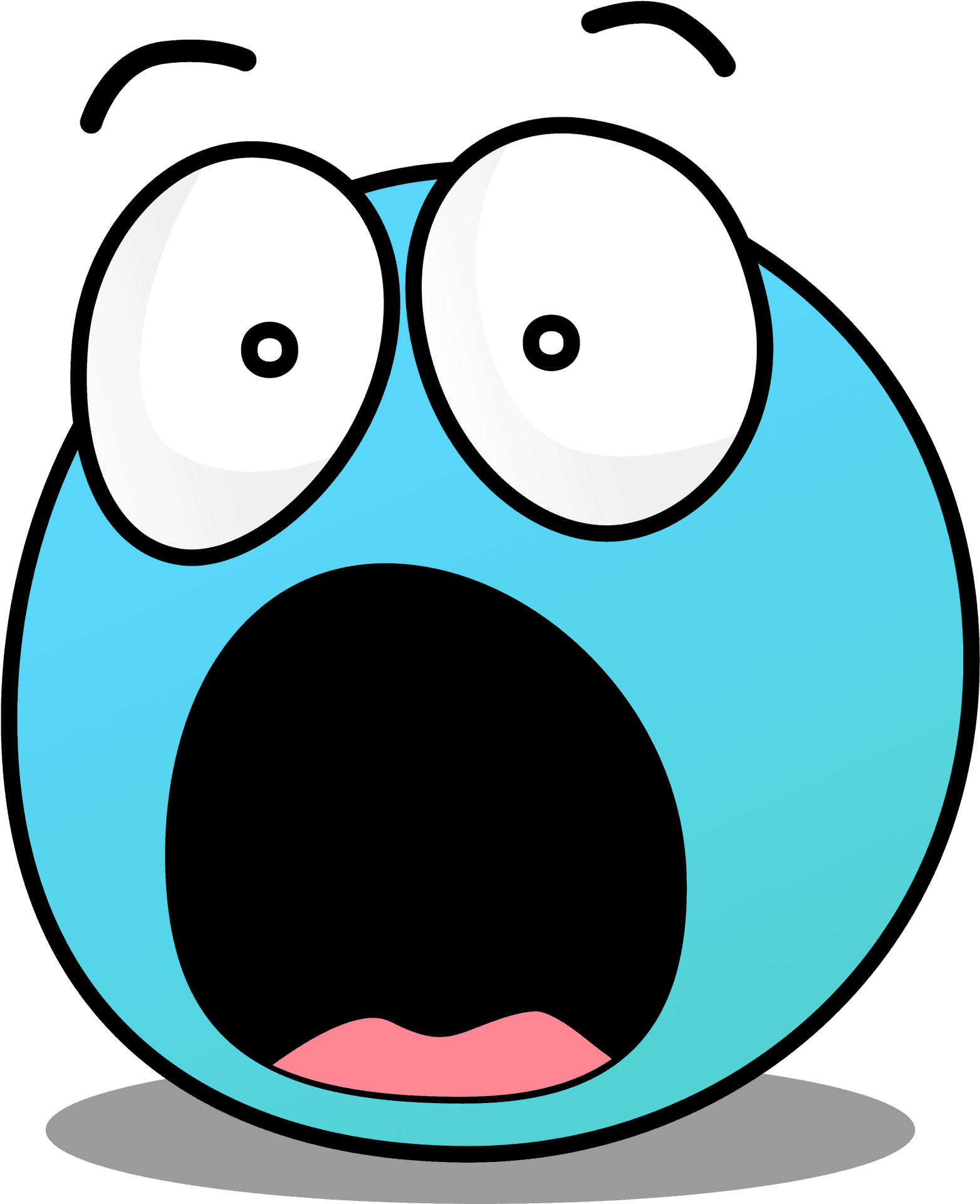 Surprised Cartoon Face PNG