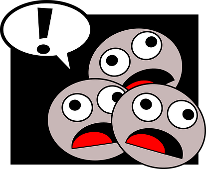 Surprised Cartoon Faces Vector PNG