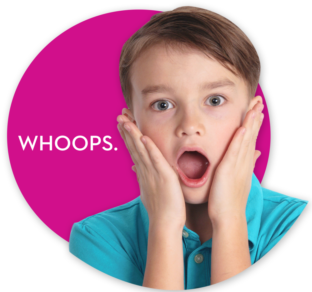Surprised Child Whoops Expression PNG
