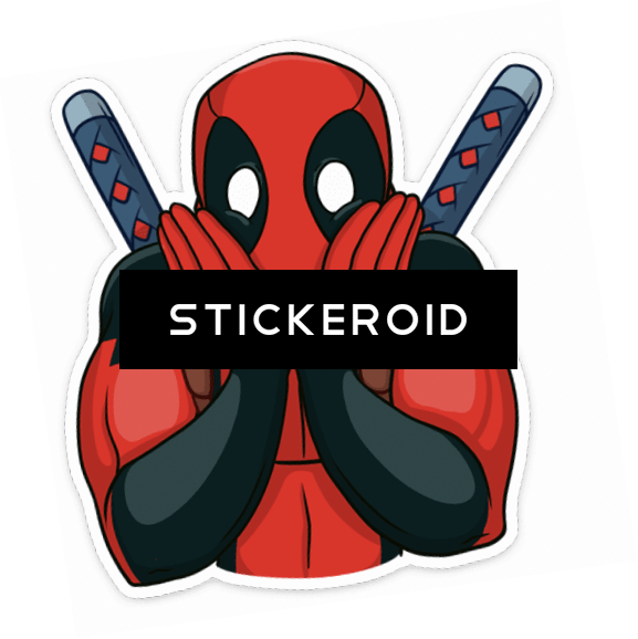 Surprised Comic Character Sticker PNG