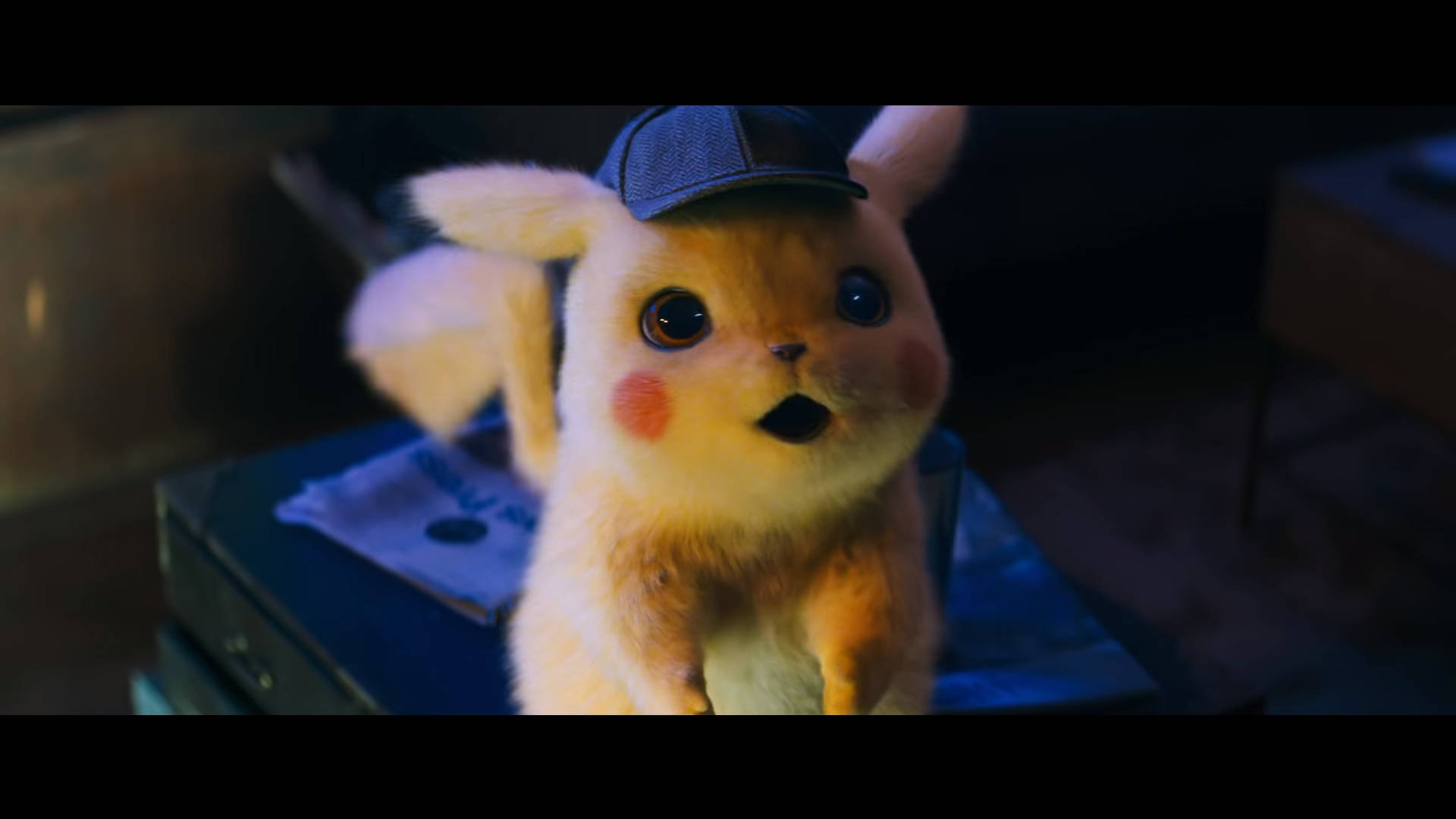 Surprised Face Of Detective Pikachu Wallpaper