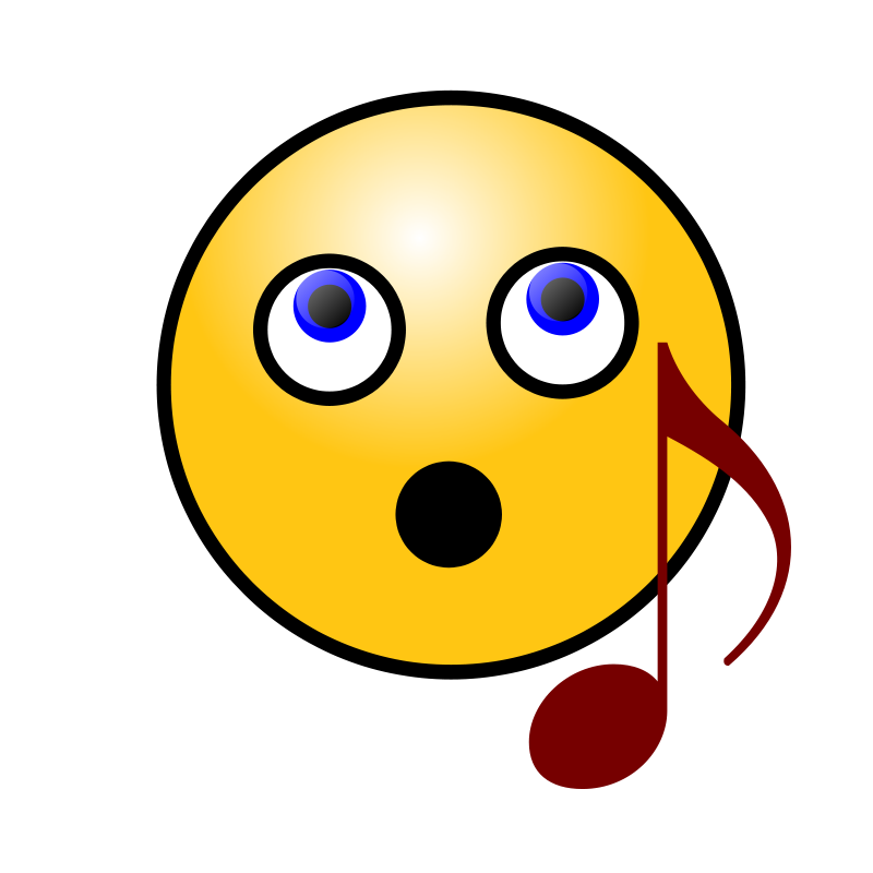 Surprised Music Note Emoji PNG