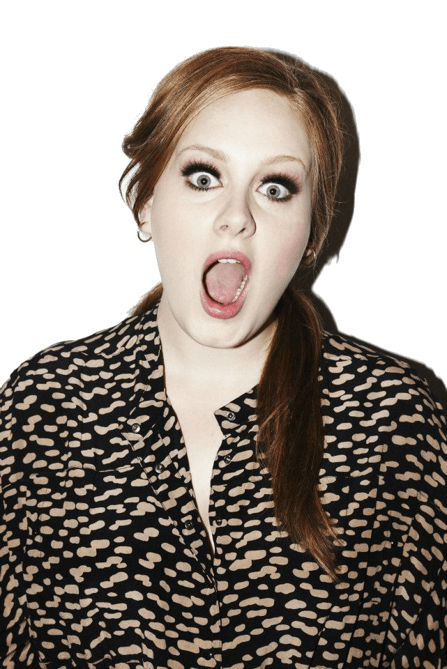 Surprised Woman Leopard Print Shirt PNG