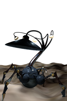 Surreal Alien Robot Spider PNG